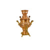 Perzische Koperen Samovar Decoratieve Houtskool Theemaker Bloem Motieven 1 Liter