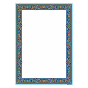 Blauwe Tazhib A4 Papier (100x)