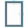 Blauwe Tazhib A4 Papier (100x)