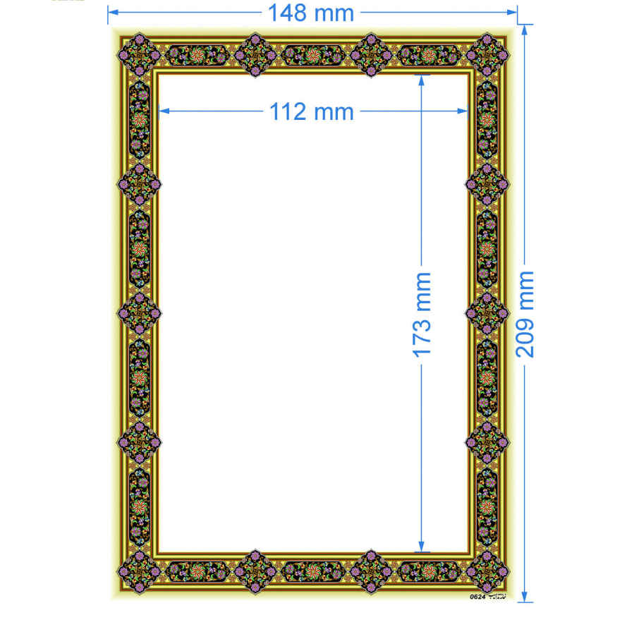 Tazhib A5 Papier Model Farang – 100 Stuks