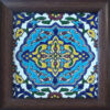 Decoratieve Perzische Ceramic Tile in Lijst – Blauw