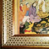 Decoratieve Perzische Ceramic Tile in Lijst – Shahnameh Geïnspireerd: Miniatuur