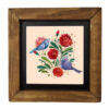 Decoratieve Perzische Ceramic Tile in Lijst – Bloem & Vogel