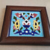 Decoratieve Perzische Ceramic Tile in Lijst – Turquoise