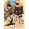 Decoratieve Perzische Ceramic Tile in Lijst – Shahnameh Geïnspireerd: Miniatuur