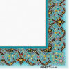 Perzisch Tazhib A4 Papier – Turquoise (100x)