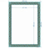 Perzisch Tazhib A4 Papier – Turquoise (100x)