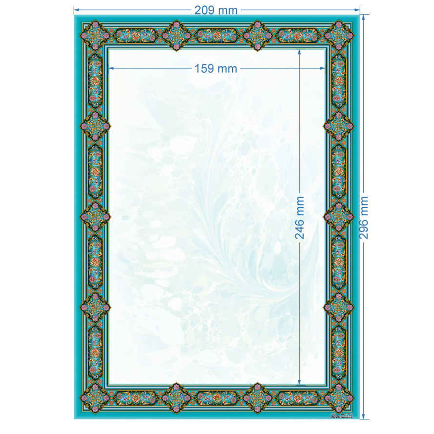 Tazhib A4 Papier Model Abr & Bad – 100 Stuks (Extra Kwaliteit)