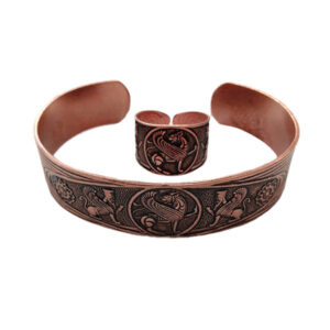 Koperen Sieradenset Winged Lion – Perzisch Design