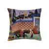Velvet Gedrukte Kussenhoes – Shahnameh Ontwerp (Set van 2)