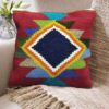 Perzische Kilim Kussenhoes – Handgeweven Marineblauw