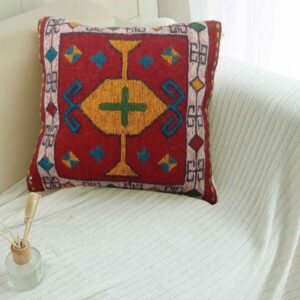 Perzische Kilim Kussenhoes – Handgeweven Sonati Ontwerp