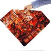 Perzische Velvet Kussenhoes – Shahnameh Print Ontwerp (Set van 2)