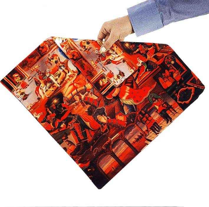 Perzische Velvet Kussenhoes – Shahnameh Print Ontwerp (Set van 2)