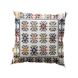 Perzische Kilim Kussenhoes – Handgeweven Wit Ontwerp