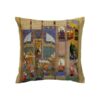 Perzische Velvet Kussenhoes – Gedrukte Shahnameh Ontwerp (Set van 2)