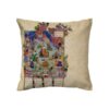 Perzische Velvet Kussenhoes – Barge Shahnameh Ontwerp (Set van 2)