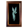 Ingelijste Turquoise Steen Inlegwerk Kunst Simurgh