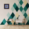 Decoratieve Perzische Ceramic Tile in Lijst – Ster