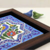 Decoratieve Perzische Ceramic Tile in Lijst – Ster