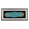 Ingelijste Islamitische Calligraphy Marquetry Houten Inlegwerk Kunst Blauwe Van Yakad