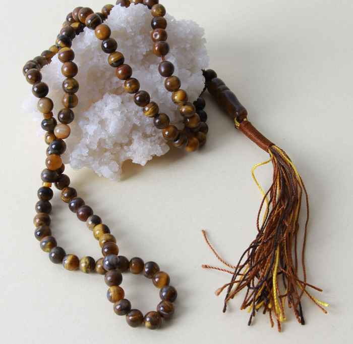 Islamitische Tiger Eye Rosary Gevoerd met 101 Gebed Parels Tasbih I
