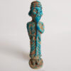 Historische Perzische Koning: Blauwe Aardewerk Figuur