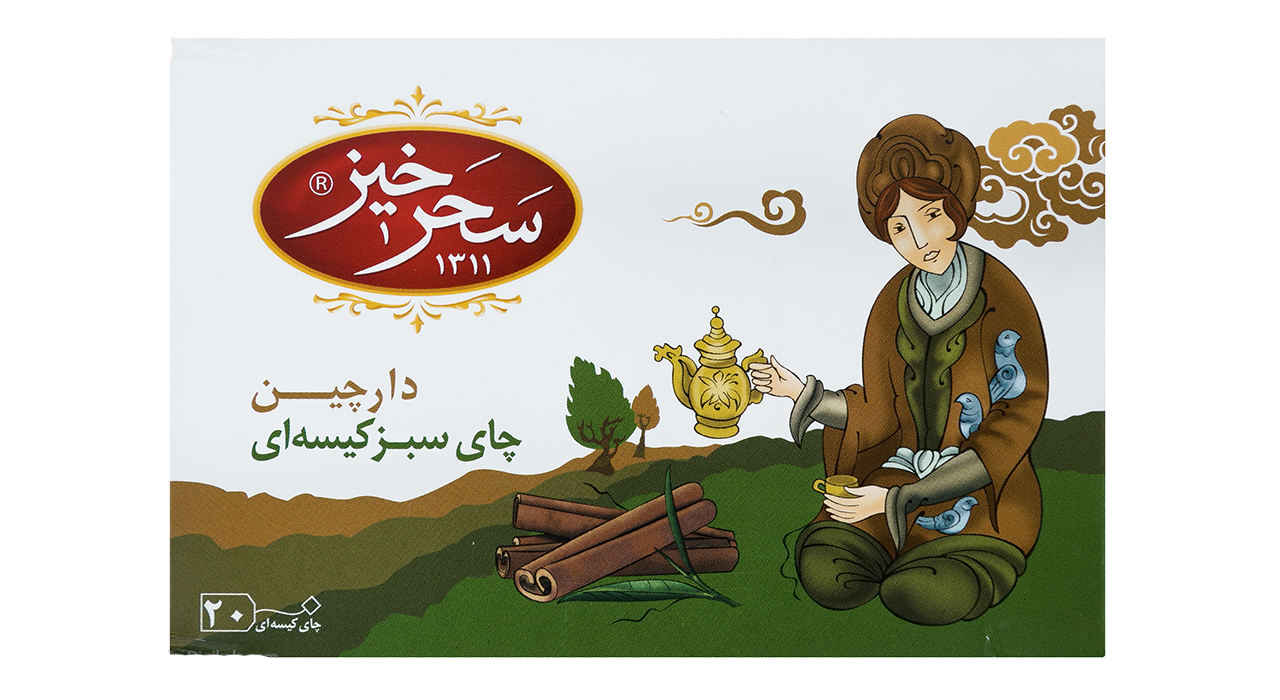 Saharkhiz Groene Thee met Kaneel – Set van 7 Pakketten