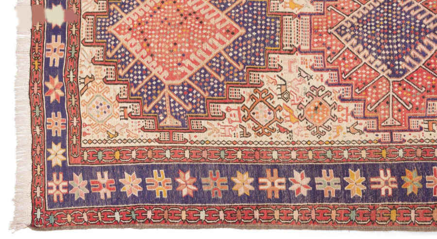 Perzisch Viva Kelim-tapijt, geometrisch uit Azerbeidzjan