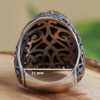 Perzische Zilveren Ring Heren - Zwarte Agaat Elegantie