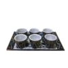 Handgemaakte Perzische Stenen Thee & Koffie Set – Gegraveerd Tooran