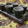 Handgemaakte Perzische Stenen Thee & Koffie Set – Gegraveerd Tooran