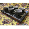 Handgemaakte Perzische Stenen Thee & Koffie Set – Gegraveerd Tooran