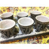 Handgemaakte Perzische Stenen Thee & Koffie Set – Gegraveerd Tooran