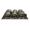 Handgemaakte Perzische Stenen Thee & Koffie Set – Gegraveerd Golsang