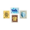 Verzameling van 3 Iraanse Postzegels Model 7000 Jaar Iraanse Kunst