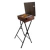 Luxe Houten Gebedsstoel & Tafel - Bruin