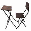 Luxe Houten Gebedsstoel & Tafel - Donkerbruin
