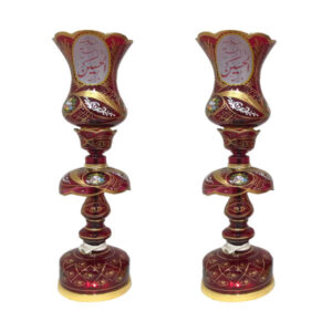 Perzische Kristallen Luster Lamp Traditionele Laleh Vorm met Islamitisch Patroon