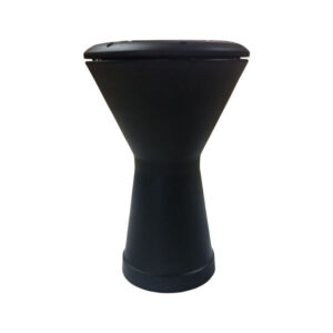 Perzische Darbuka Bekertrommel – Mat Zwart Aluminium