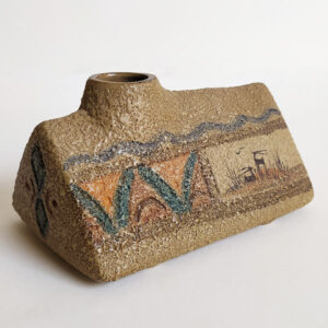 Handgemaakt Decoratieve Perzische Bud Aardewerken Vaas met Kunstmotief Ancient