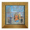 Decoratieve Perzische Framed Tegel – Shahnameh Geïnspireerd: Blauwe Hemel