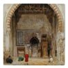 Decoratieve Perzische keramische tegel – Perzische miniatuur: Barad