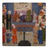 Decoratieve Perzische keramische tegel – Perzische miniatuur: De Wetenschapper