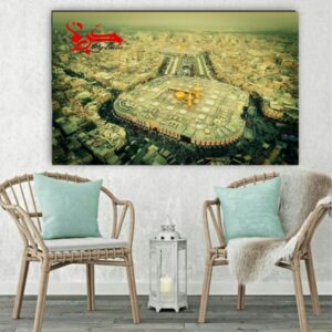 Islamitische Houtdruk Art – Karbala Imam Hussein Wandkunst