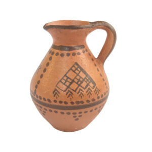 Perzische Decoratieve Aardewerken Pitcher – Kalporagan Kunststijl