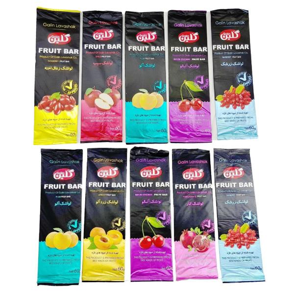 Galin Gemengde Fruit Repens – Traditionele Perzische Zure Fruit Lederen, 60g (10 Stuks)