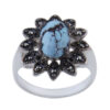Zilveren Ring met Neyshabur Turkoois Saba – Sterling Zilver