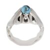 Zilveren Ring met Neyshabur Turkoois Earth – Perzisch Design