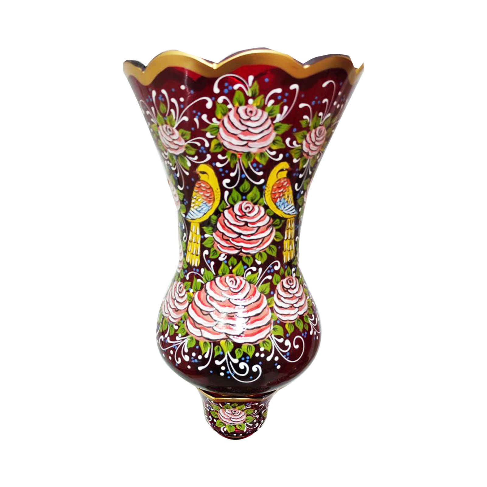 Perzische Kristallen Luster Lamp Traditionele Laleh Vorm Vogels